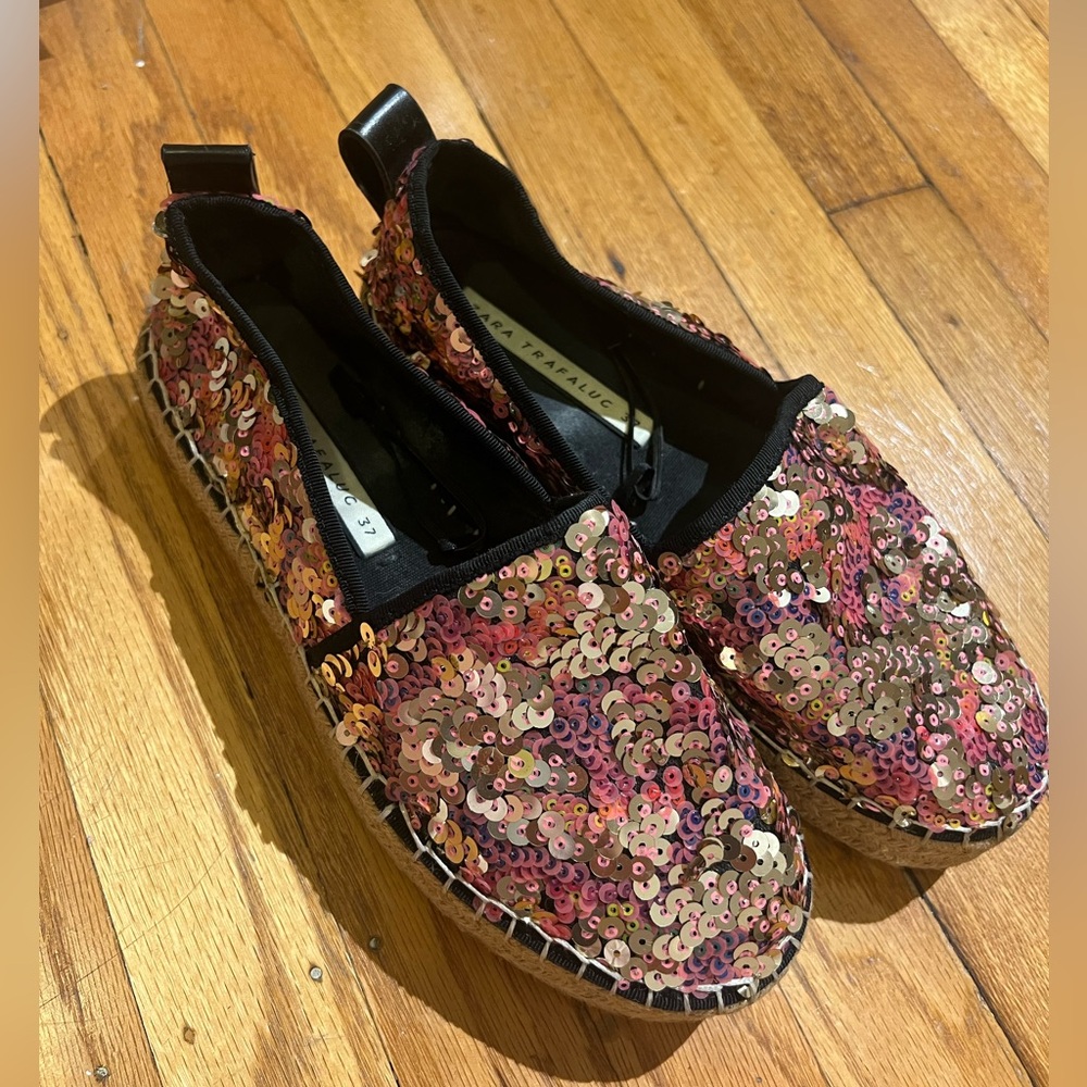 Zara Glitter Espadrilles / EU 37
